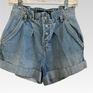 Hollister Light Blue Jean Shorts size W 26